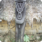 A tree-fern statue – Dorig, Gaua, Banks